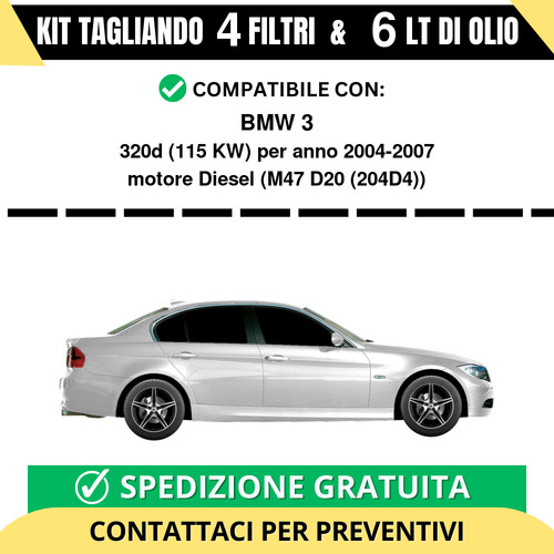 Tagliando per bmw 320d 115 - 3,